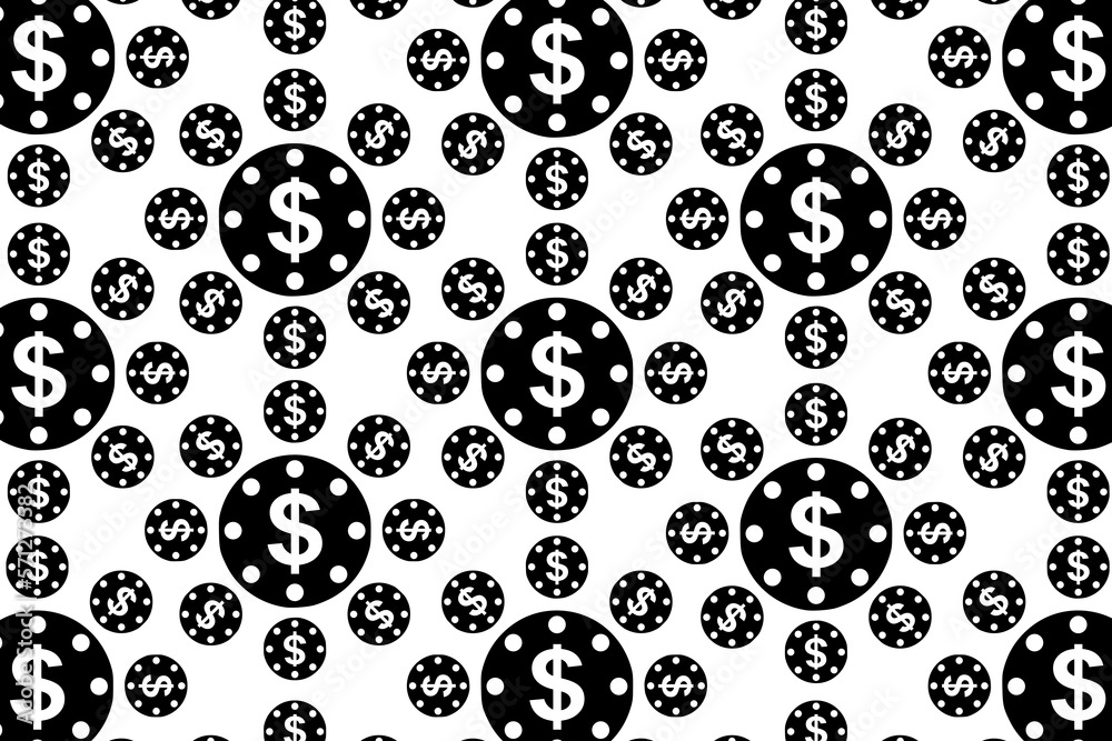 Abstract vector background with lots of scattered dollar signs Abstract vector background with lots of scattered dollar signs