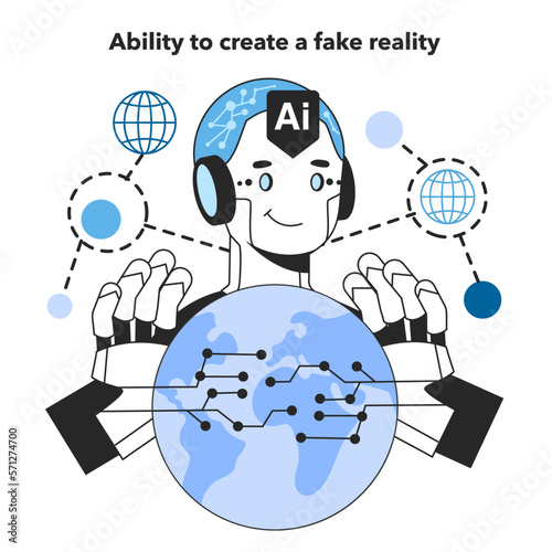 Ability to create a fake reality as neural network implementation