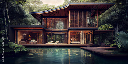 Sustainable modern wood and...