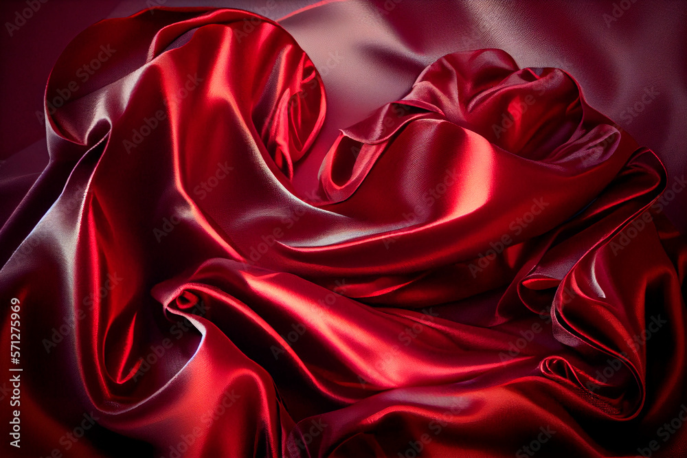 Obraz premium Silk texture background, ai generation