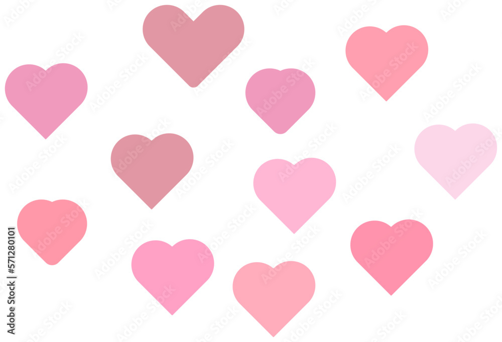 cute pink mini heart decoration