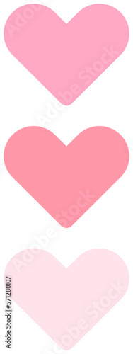 cute pink mini heart decoration