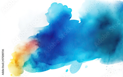 Abstract Watercolor Hand Painted Background