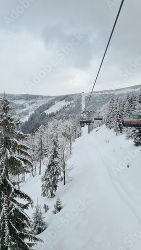 Winter is here, skiing season © aneta