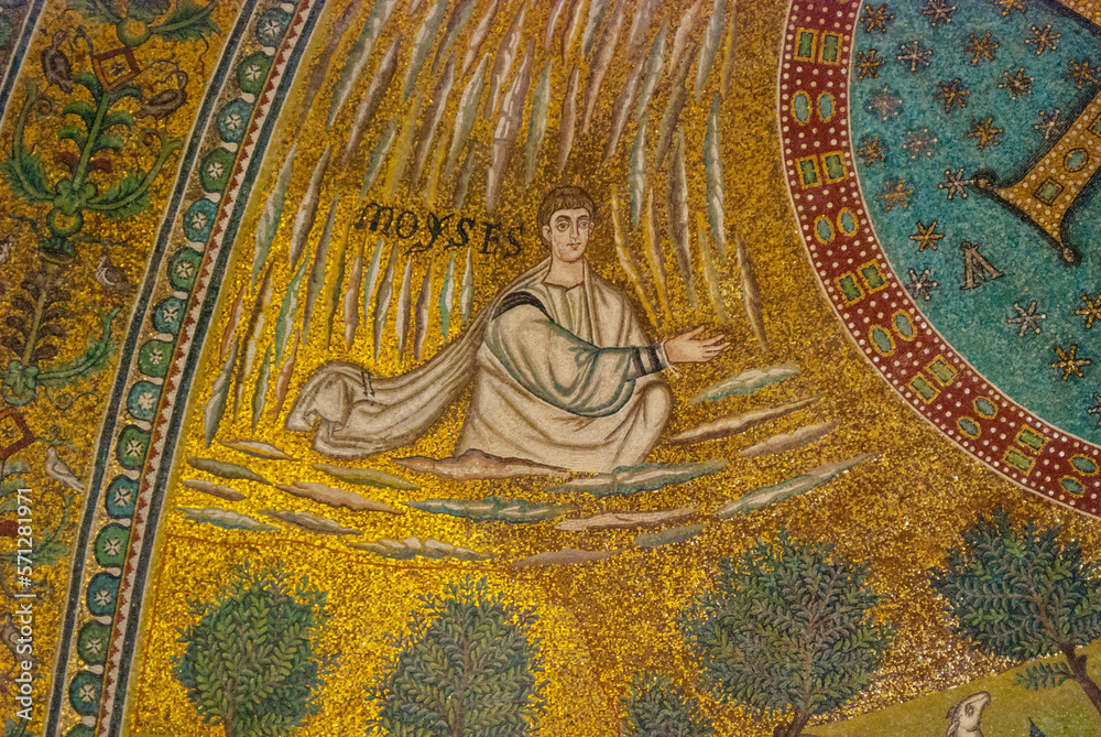 Byzantine mosaics of city of Ravenna in Italy