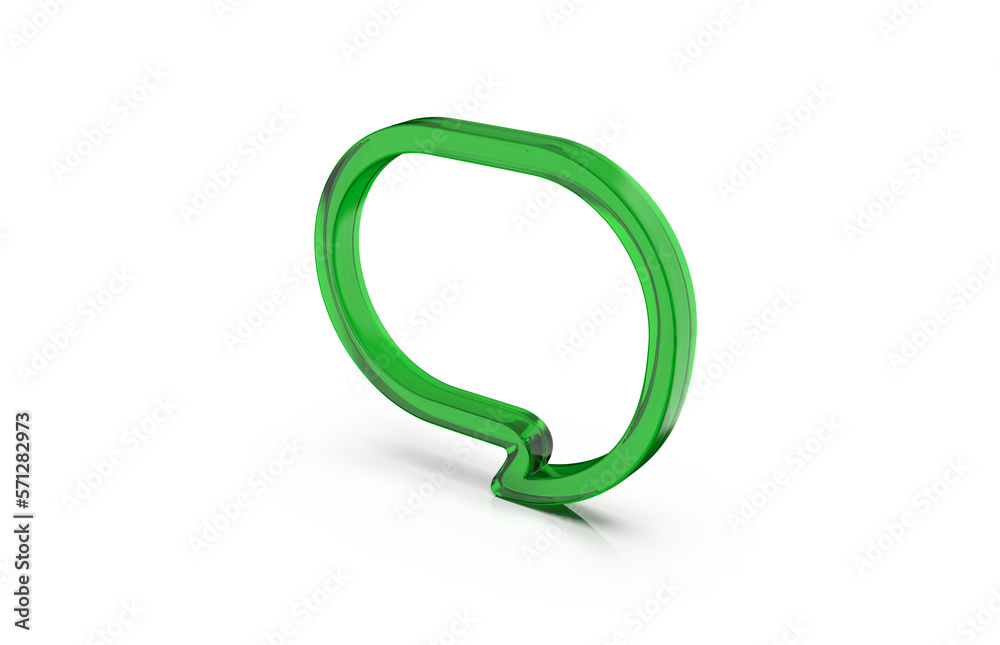 3d render with an empty speech bubble isolated on background 3d render with an empty speech bubble isolated on background