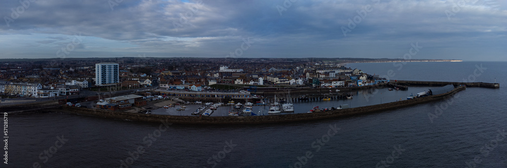 Bridlington Harbour Panorama (Drone Shot)