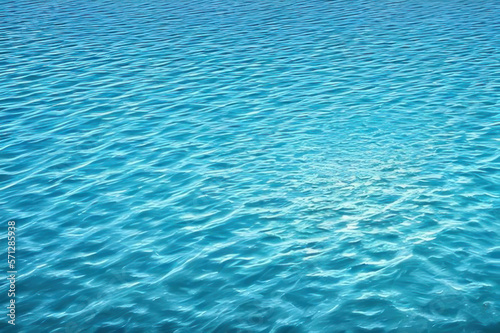 Blue water. AI generative.