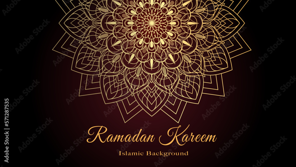 Ramadhan greting card background. Golden mandalas in oriental style. Arabic, asian, islamic, indian motifs. Vector illustration. Ramadhan greting card background. Golden mandalas in oriental style. Arabic, asian, islamic, indian motifs. Vector illustration.