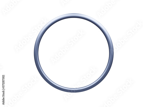 round frame isolated on white