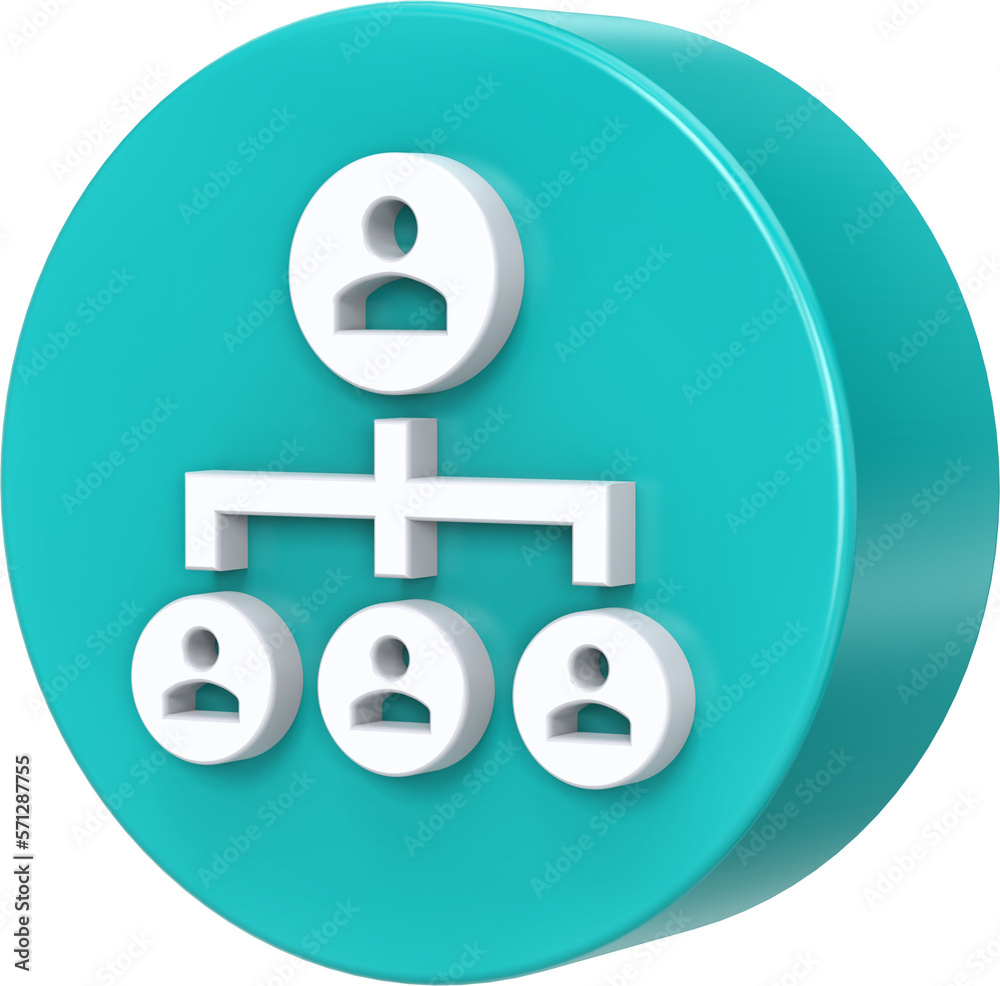3d rendering of team connection 3d icon 3d rendering of team connection 3d icon