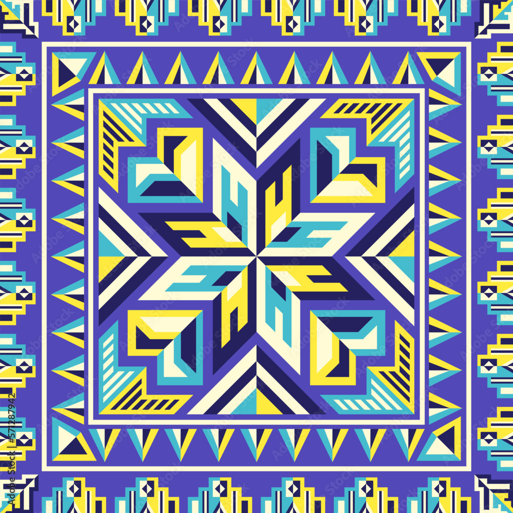 vector modern geometric american indian scarf pattern on violet vector modern geometric american indian scarf pattern on violet