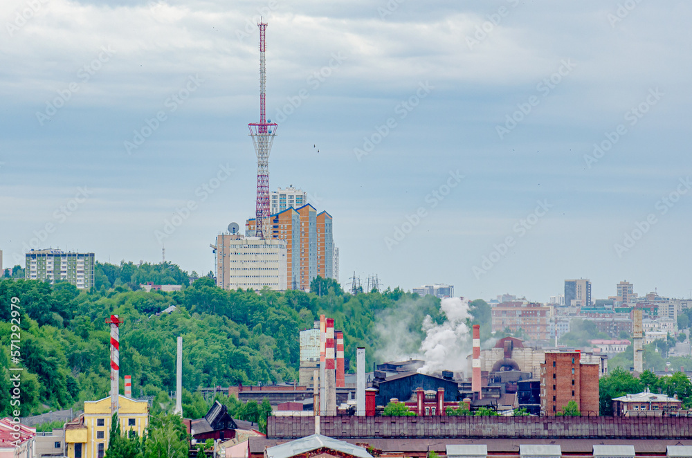 Панорама Перми с обзорной площадки