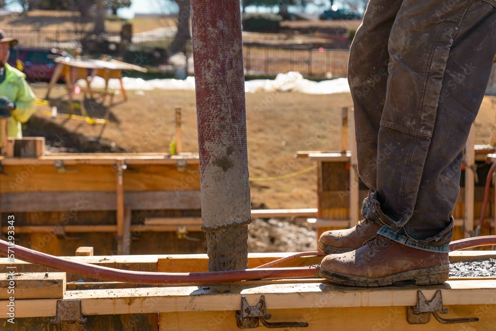 Industrial Construction Concrete Pour Industrial Construction Concrete Pour