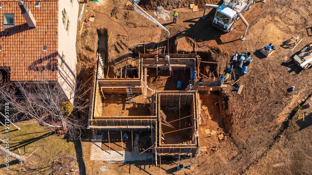Industrial Construction Concrete Pour