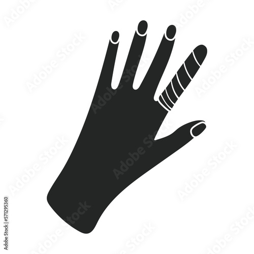 Bandage vector cartoon icon. Vector illustration band on white background. Isolated cartoon illustration icon of bandage .