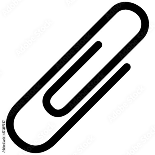 paper clip vector, icon, symbol, logo, clipart, isolated. vector illustration. vector illustration isolated on white background.