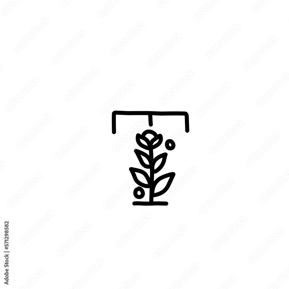 Hand Drawn Floral Alphabet Hand Drawn Floral Alphabet