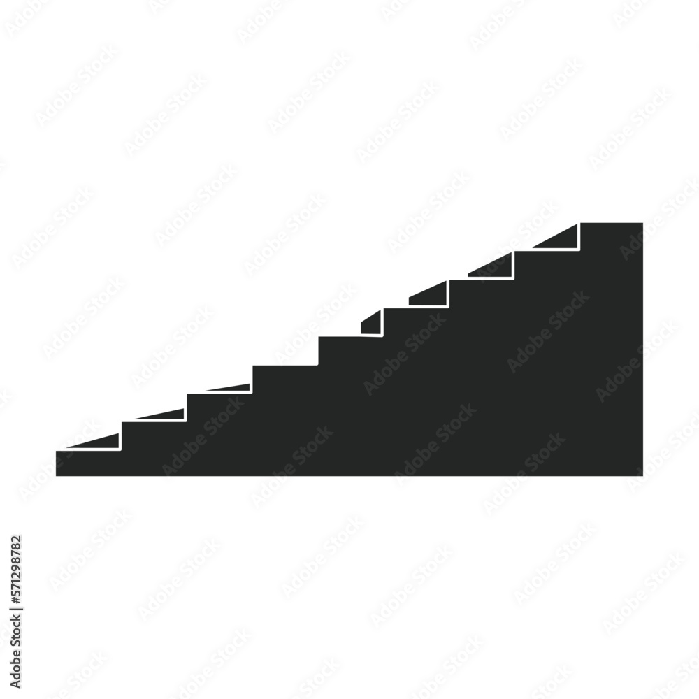 Stair vector icon.Black vector icon isolated on white background stair . Stair vector icon.Black vector icon isolated on white background stair .