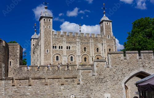 Partial view of the Tower of London