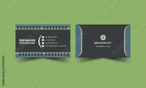Vector illustration Design, Modern Corporate Business Card Template, Horizontal Simple Clean Layout Design Template. Luxury business card, Elegant business card, Double side creative business card.