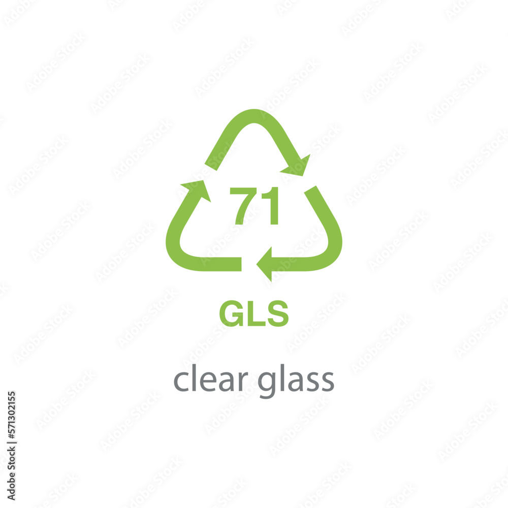recycle code icon vector template