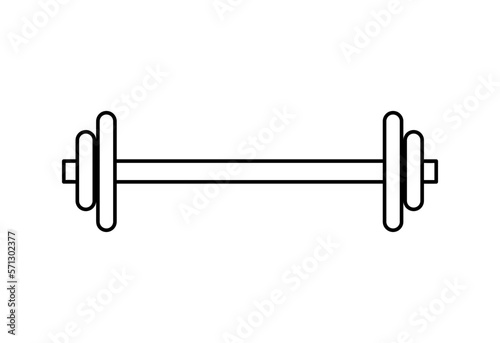 Metal bar for sports. Vector graphics