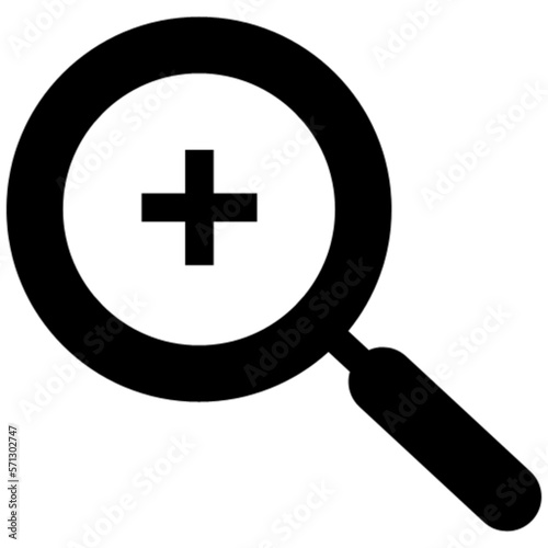zoom in vector, icon, symbol, logo, clipart, isolated. vector illustration. vector illustration isolated on white background.
