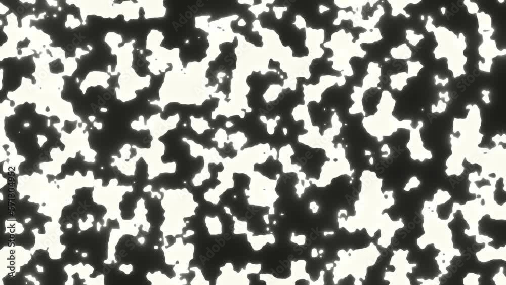 Dissolving screen Alpha (black and white) animation.White generation in black screen Dissolving screen Alpha (black and white) animation.White generation in black screen