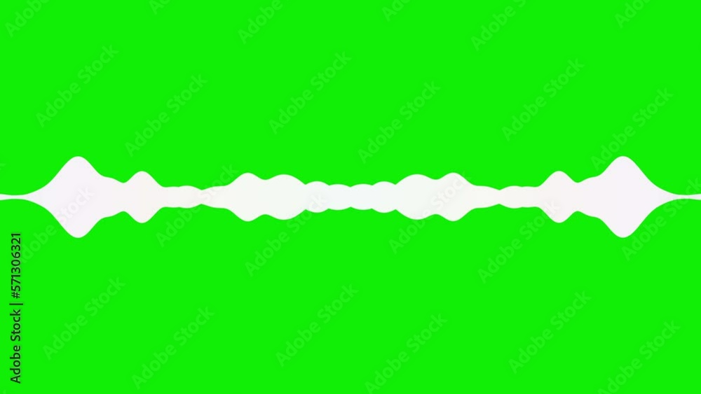 audio wave or frequency digital animation effect 4K movement on green screen background. Is a sound technology or audio recorders. audio wave or frequency digital animation effect 4K movement on green screen background. Is a sound technology or audio recorders.