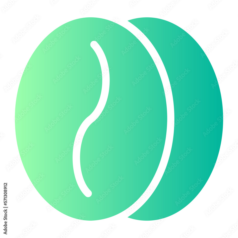 coffee beans gradient icon coffee beans gradient icon