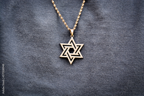 Star of David necklace pendant background  Star of David necklace, Magen David