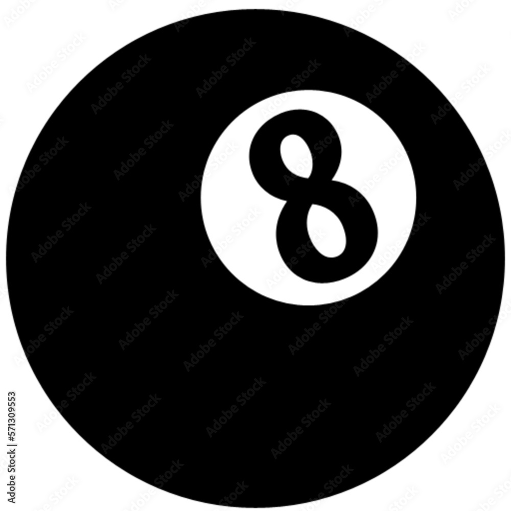 eight ball vector, icon, symbol, logo, clipart, isolated. vector illustration. vector illustration isolated on white background. eight ball vector, icon, symbol, logo, clipart, isolated. vector illustration. vector illustration isolated on white background.