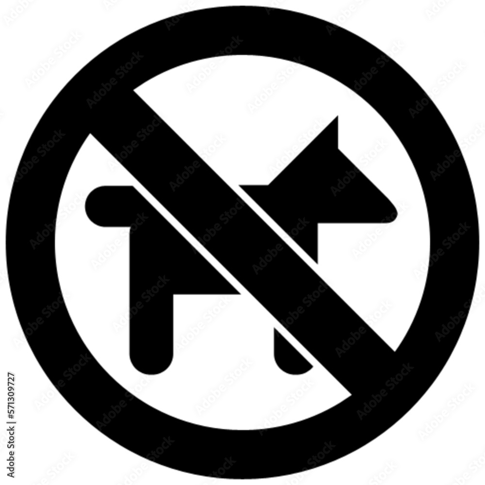 no dogs sign vector, icon, symbol, logo, clipart, isolated. vector illustration. vector illustration isolated on white background. no dogs sign vector, icon, symbol, logo, clipart, isolated. vector illustration. vector illustration isolated on white background.