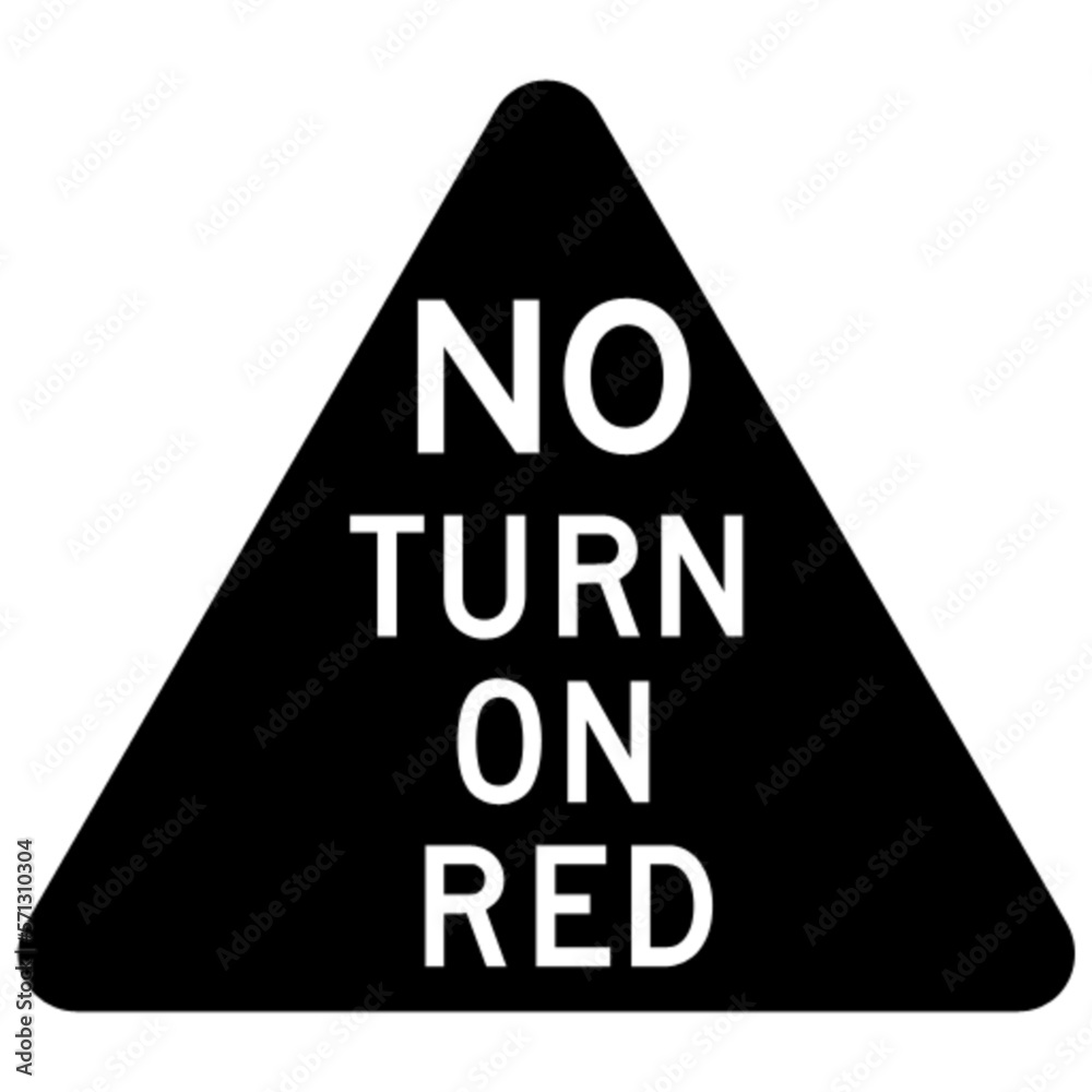 no turn on red sign vector, icon, symbol, logo, clipart, isolated