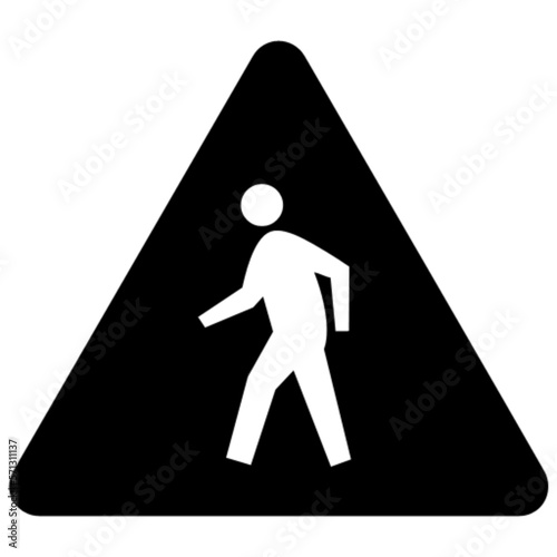 pedestrian walkway sign vector, icon, symbol, logo, clipart, isolated. vector illustration. vector illustration isolated on white background.