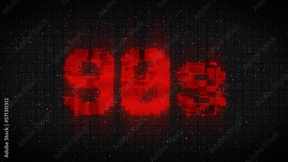 90s text with VHS glitch style 90s text with VHS glitch style