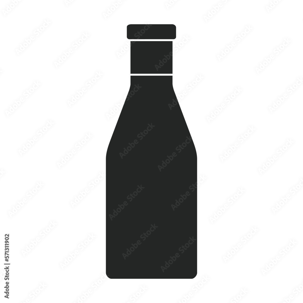 Sauce vector black icon. Vector illustration seasoning on white background. Isolated black illustration icon of sauce.