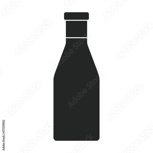 Sauce vector black icon. Vector illustration seasoning on white background. Isolated black illustration icon of sauce.