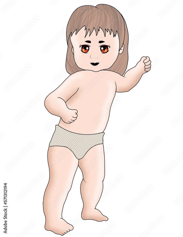baby in a diaper standing Baby illustration child with eyes character cute little kid in diaper happy childhood small little one vector babies child newborn baby in a diaper standing Baby illustration child with eyes character cute little kid in diaper happy childhood small little one vector babies child newborn