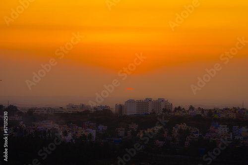 sunset over the city © Pradyumna
