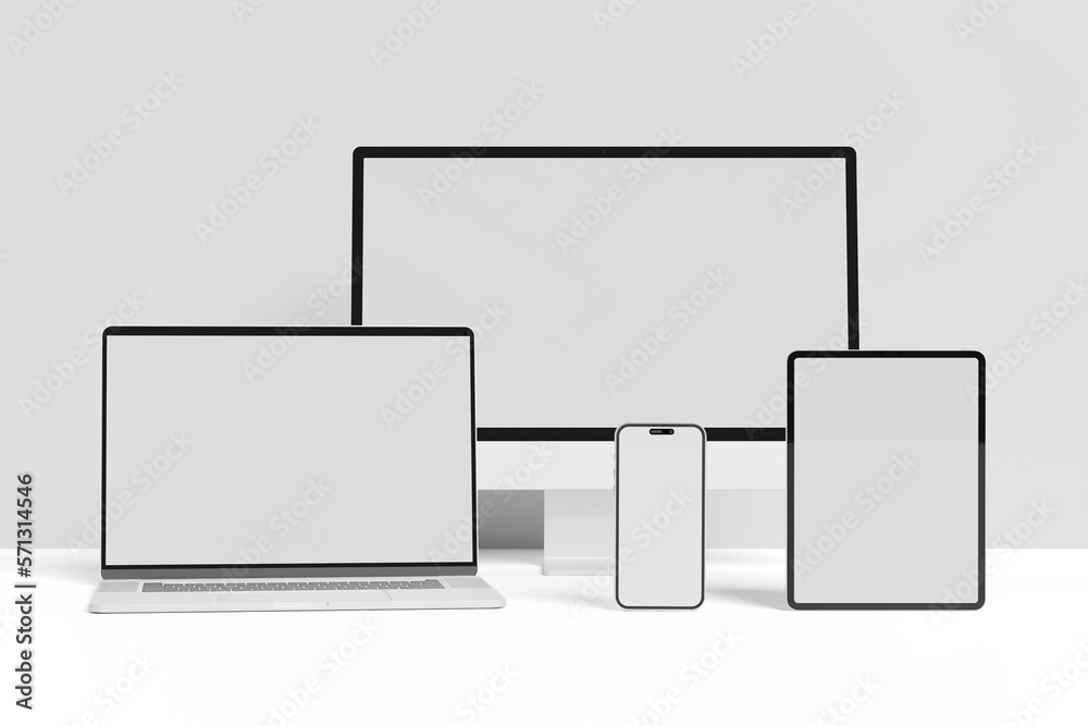 Blank Multi Responsive Devices Mockup Blank Multi Responsive Devices Mockup
