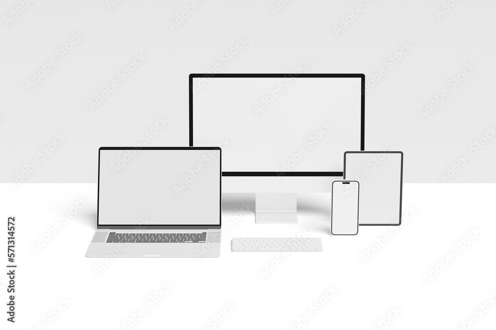 Blank Multi Responsive Devices Mockup Blank Multi Responsive Devices Mockup