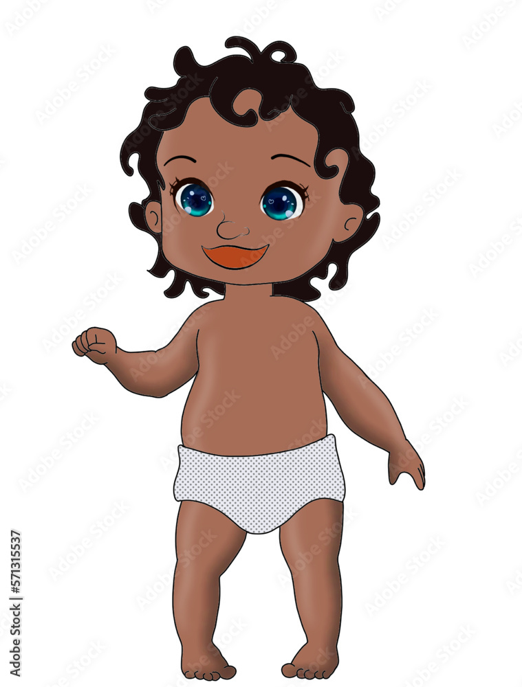 Black baby standing Baby character cute little kid in diaper happy childhood small little one vector babies. Illustration toddler child t shirt design newborn Black baby standing Baby character cute little kid in diaper happy childhood small little one vector babies. Illustration toddler child t shirt design newborn