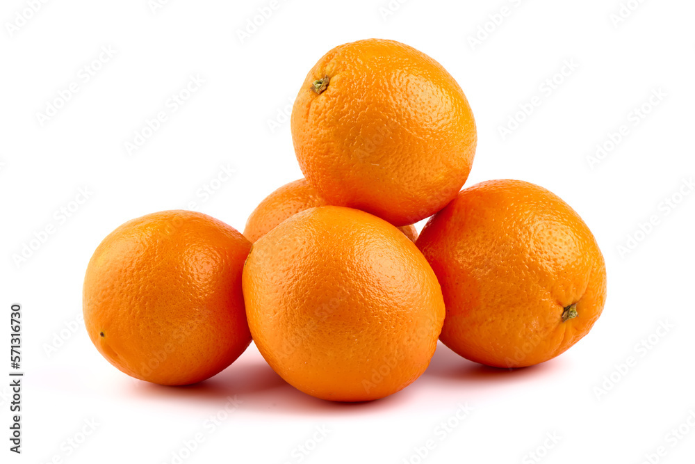 Oranges, isolated on white background. Oranges, isolated on white background.