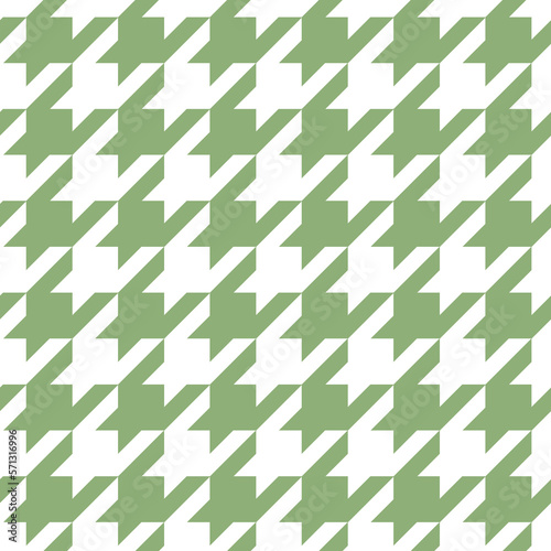 Green khakiHoundstooth pattern on white background.Wallpaper, Abstract background,Tablecloths, Clothes, Shirts, Dresses, Bedding, Blankets and other textile	