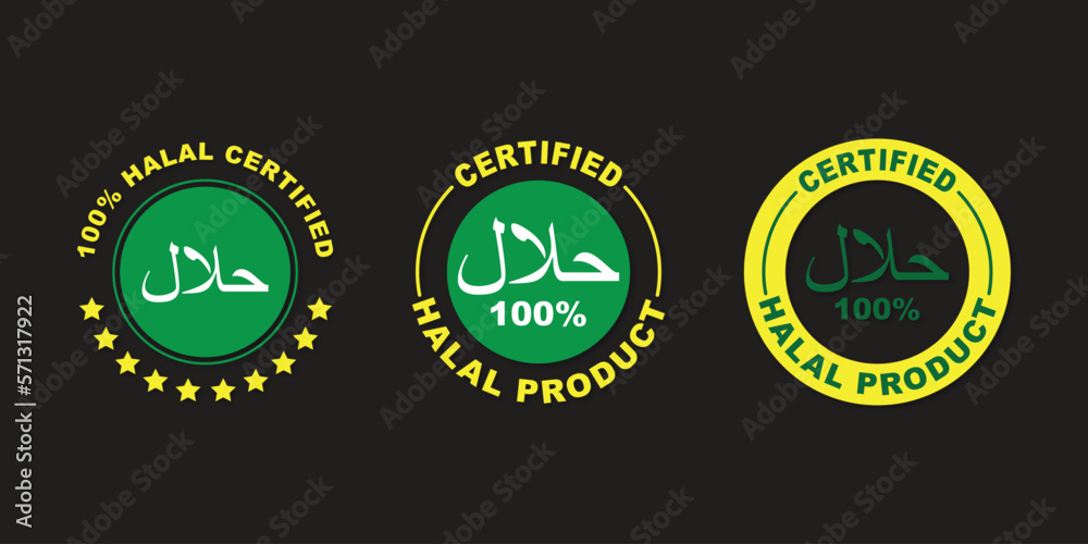 Halal, Safe and Reliable with the Halal Icon label design. This icon can be used in various halal product and tourism applications.