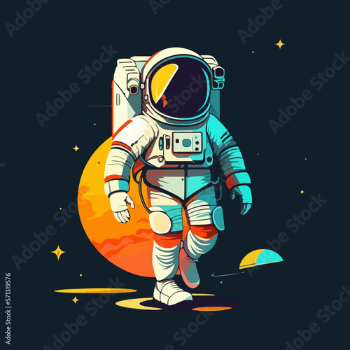 Astronaut i need more space vector t-shirt design