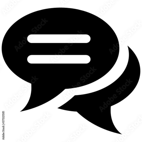 speech bubble vector icon symbol logo clipart isolated. vector illustration. vector illustration isolated on white background. photo