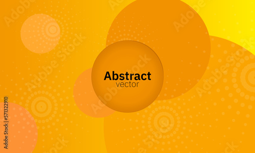 abstract background with a round insert for a logo, text. Design with dots and circles on a gradient background. Vector design